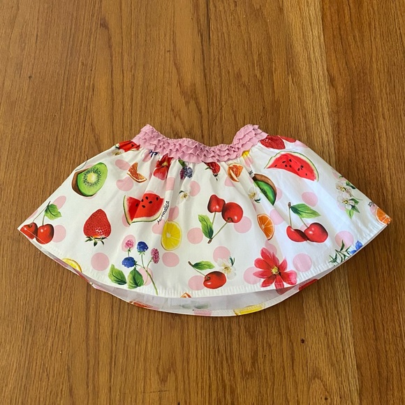 MonnaLisa Italy Fruit Print Skirt - Picture 10 of 12